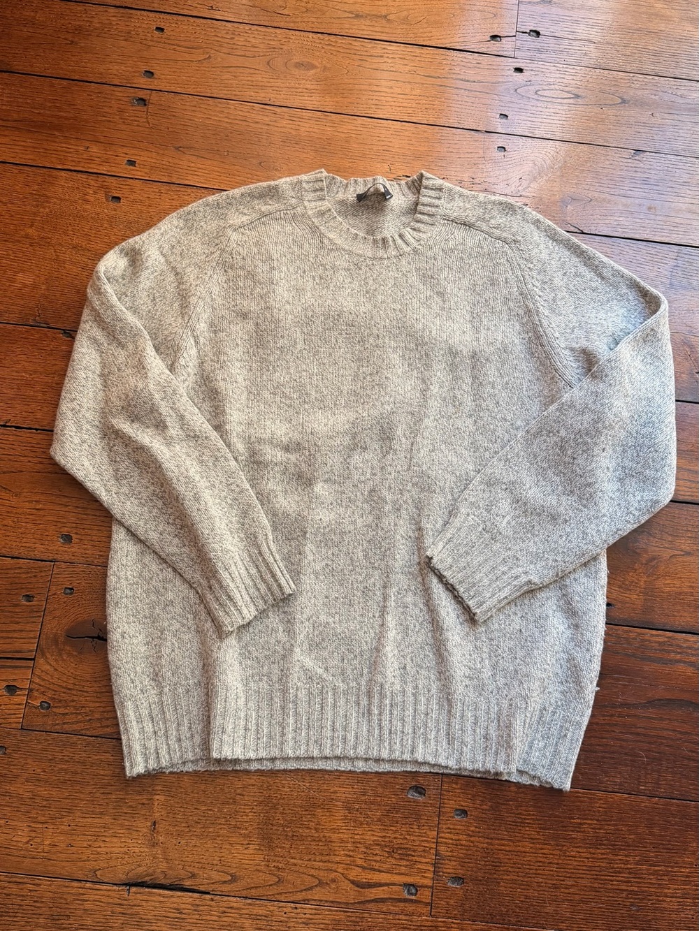 Blumarine Beige Crewneck Wool Sweater